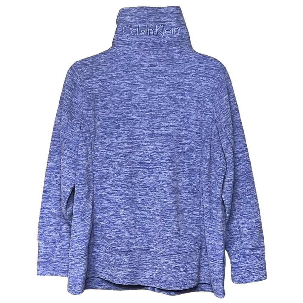 Calvin Klein Performance Zip Front Sweatshirt Blu… - image 2